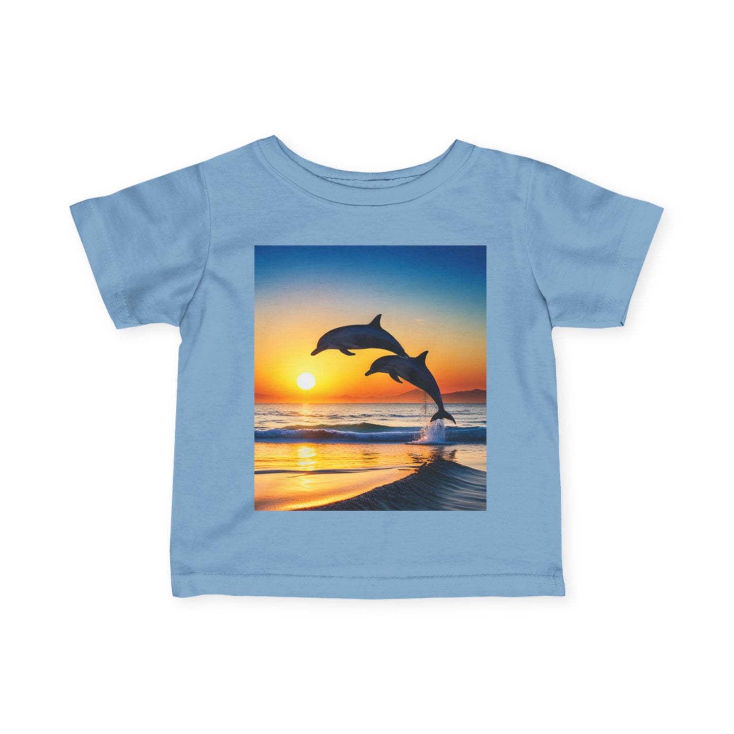 Infant Fine Jersey Tee (Dolphins)