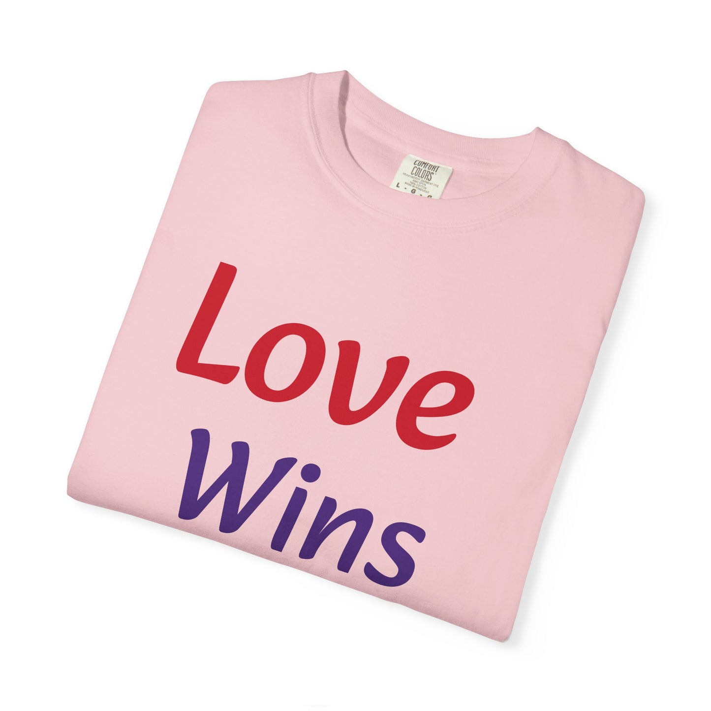 Unisex Garment-Dyed T-shirt (Love Wins)