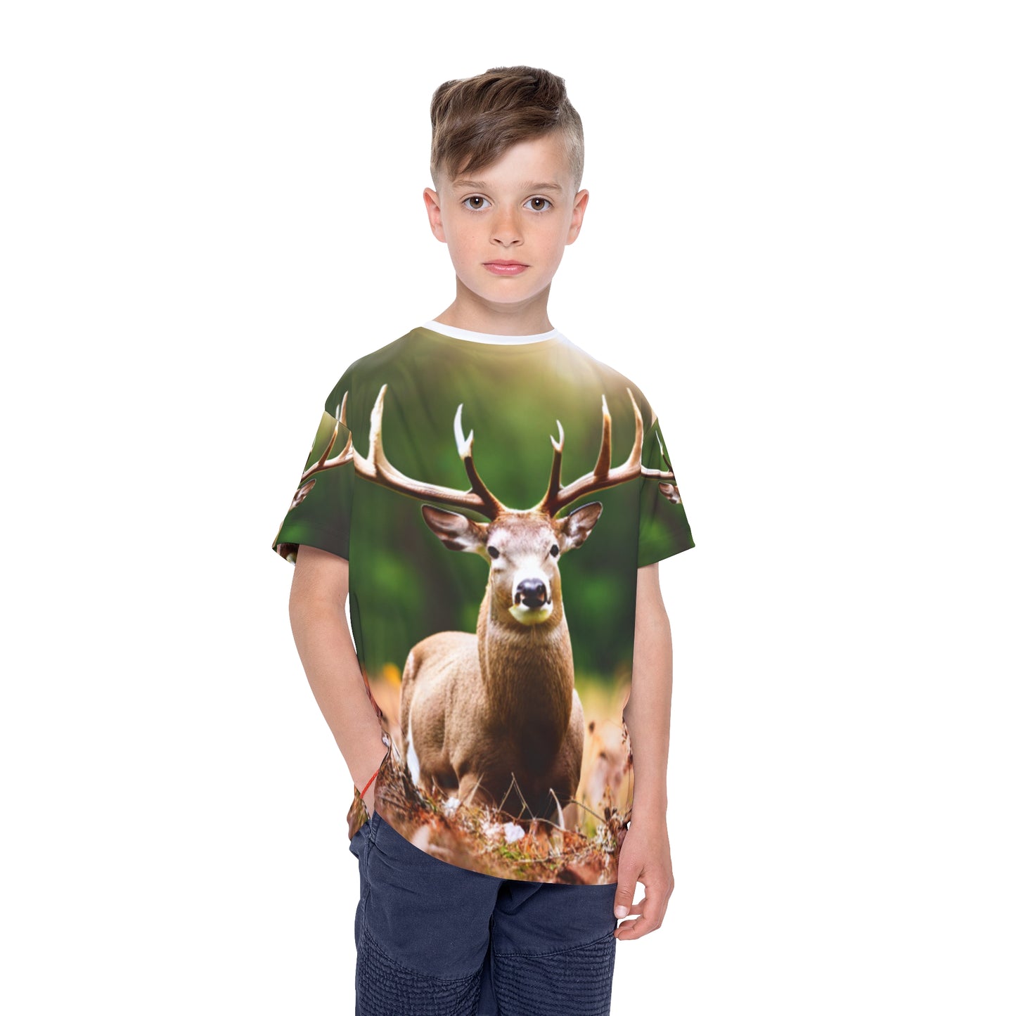 Kids Sports Jersey (AOP) (Deer/Buck)