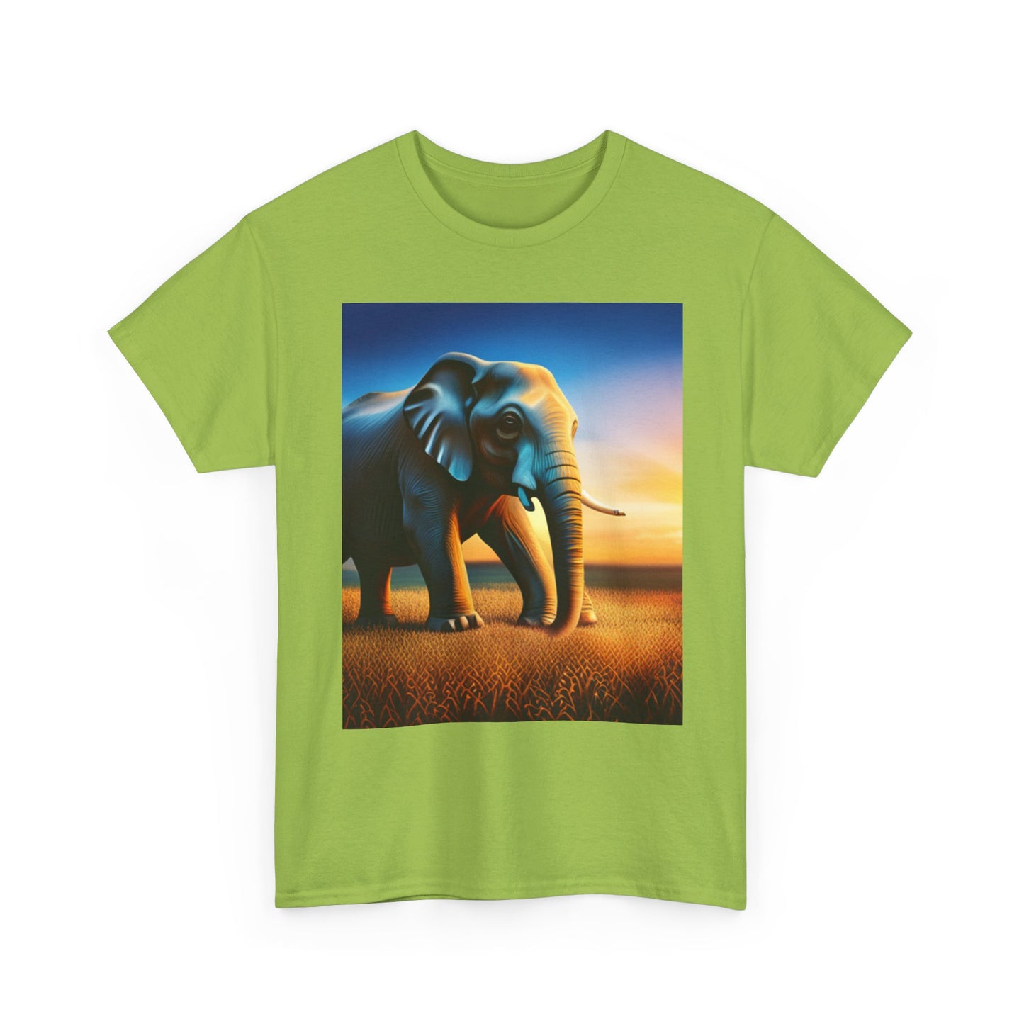 Unisex Heavy Cotton Tee (Elephant)