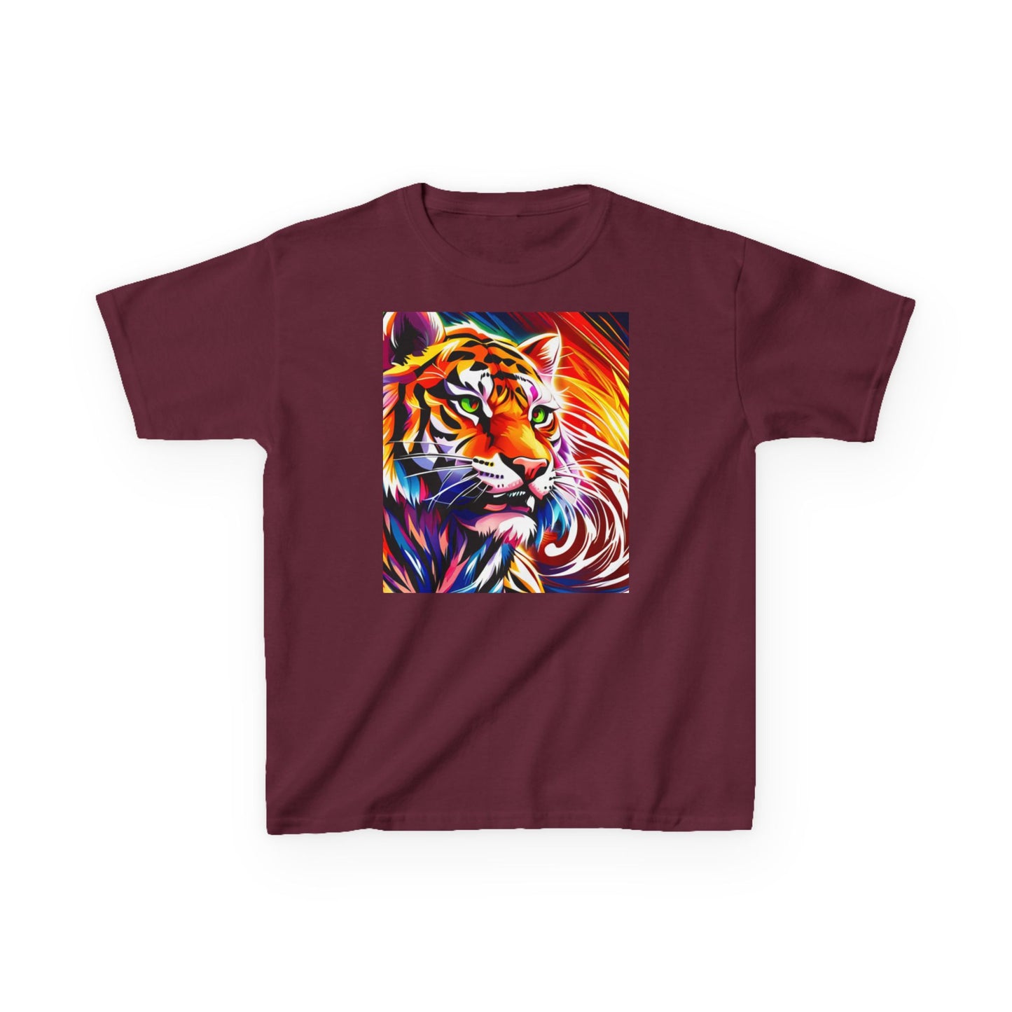 Kids Heavy Cotton™ Tee (Tiger Colorful)