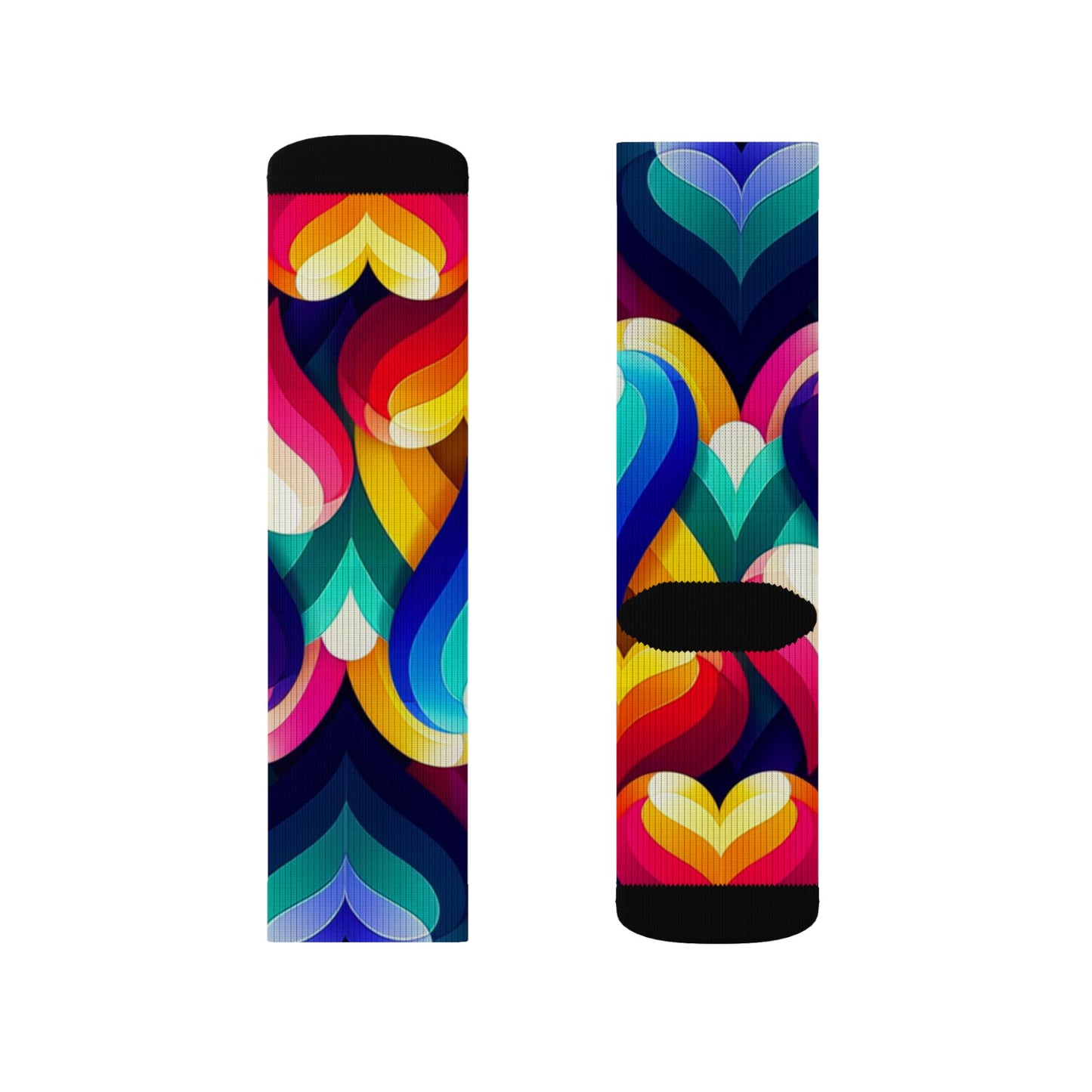 Sublimation Socks (Colorful Hearts)