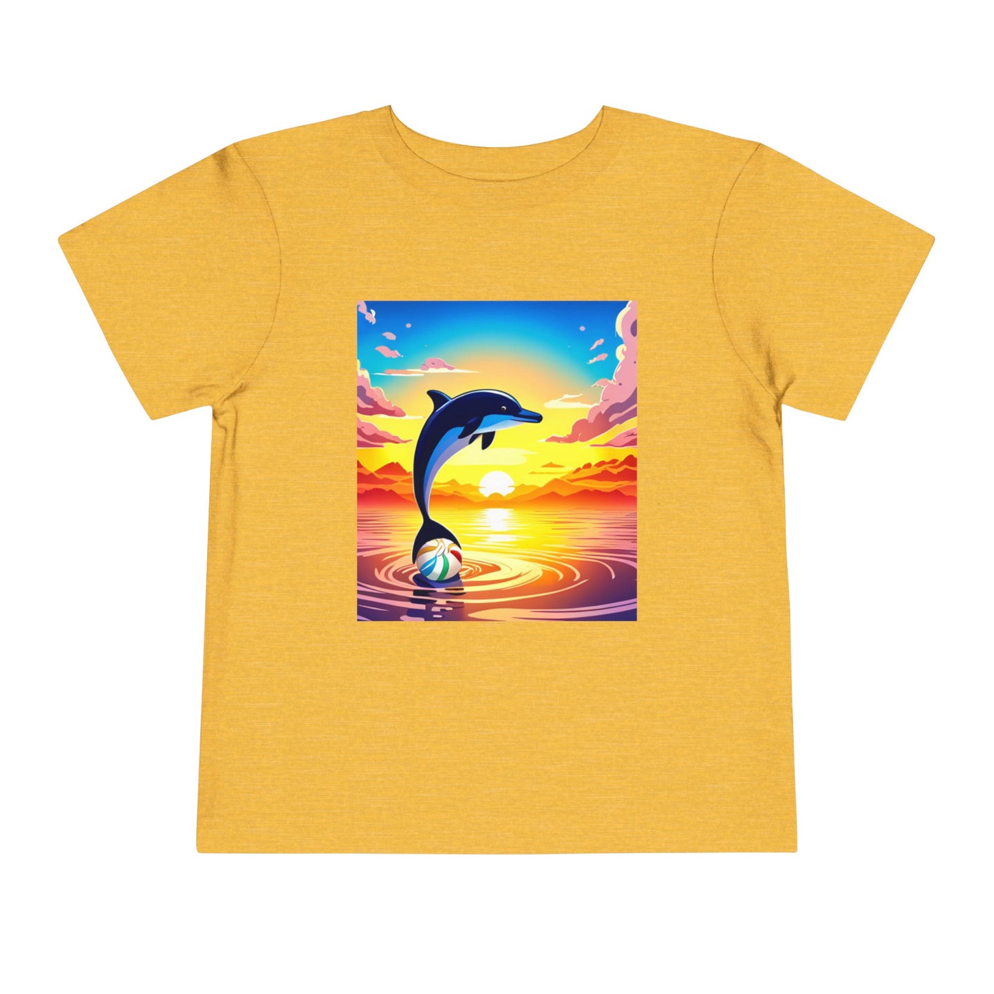 Toddler Short Sleeve Tee (Dolphin Beach Ball)