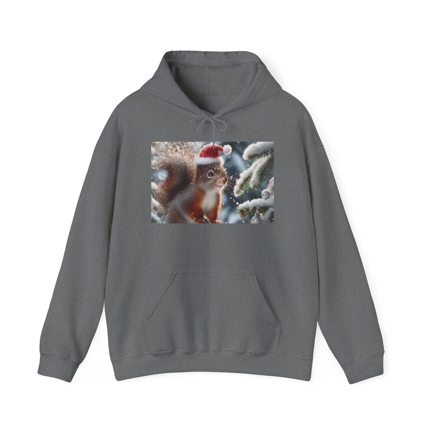 Unisex Heavy Blend™ Hooded Sweatshirt (Santa Squirrel)
