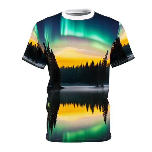 Unisex Cut & Sew Tee (AOP) (Northern Lights)
