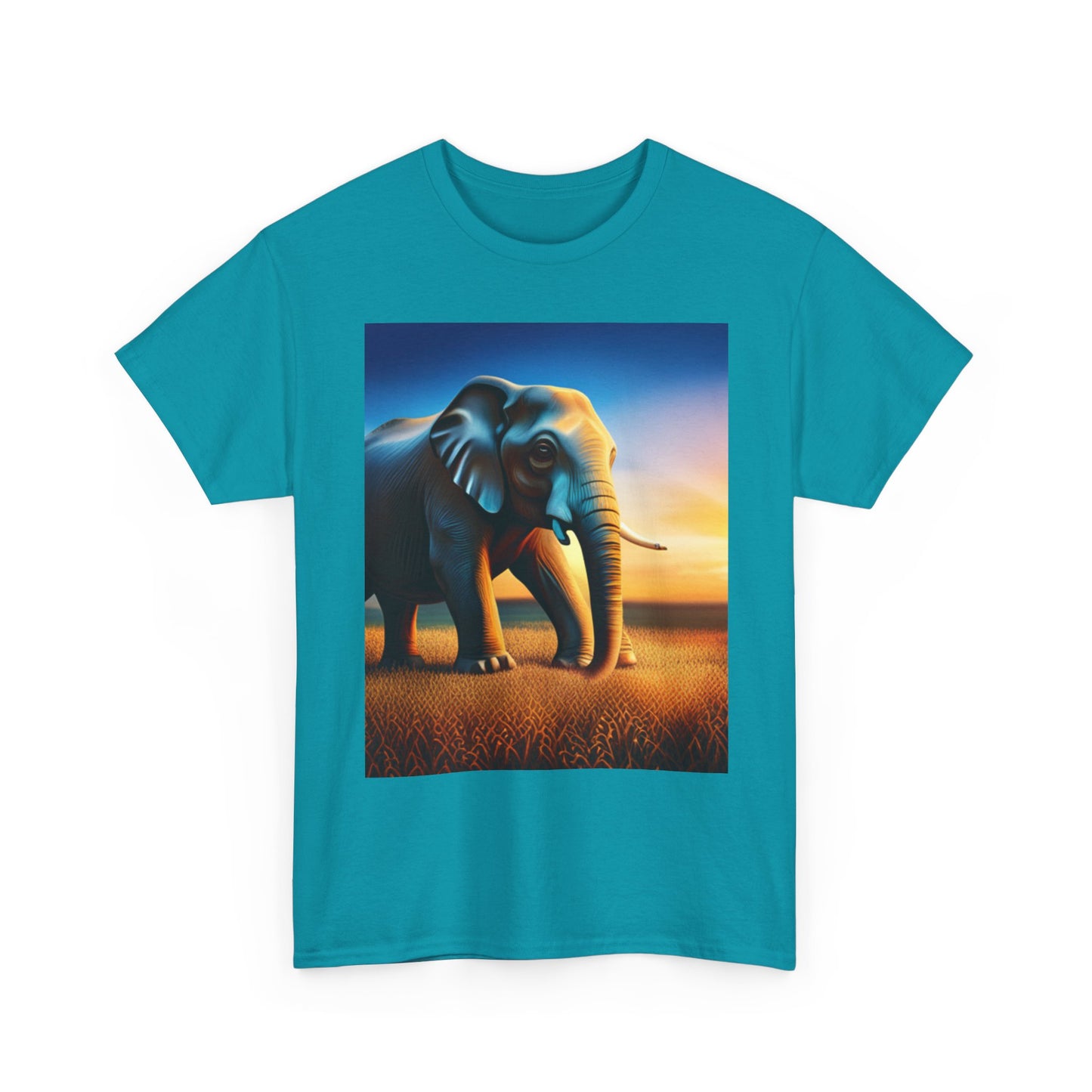 Unisex Heavy Cotton Tee (Elephant)