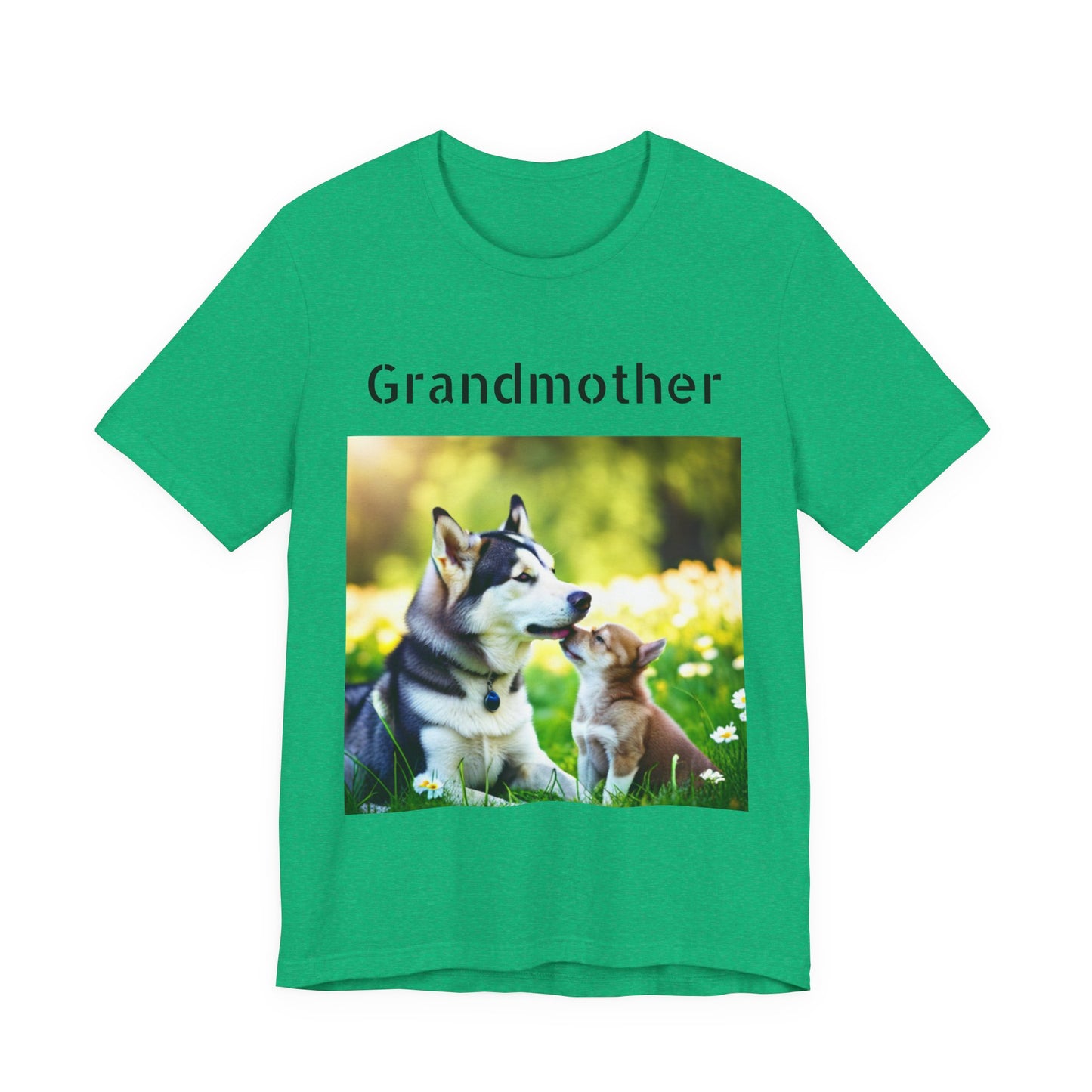 Unisex Jersey Short Sleeve Tee (Grandmother Dog/pup)