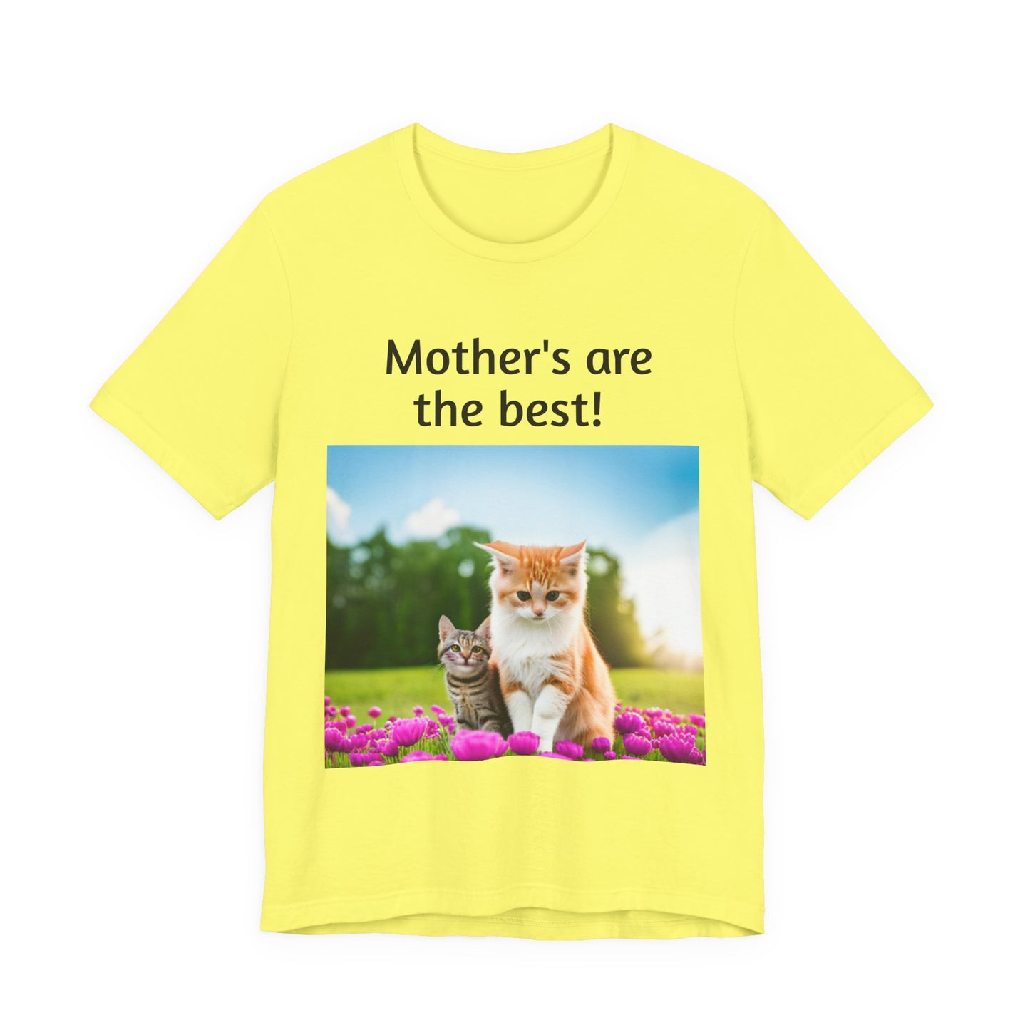 Unisex Jersey Short Sleeve Tee (Mother Cat/kitten)