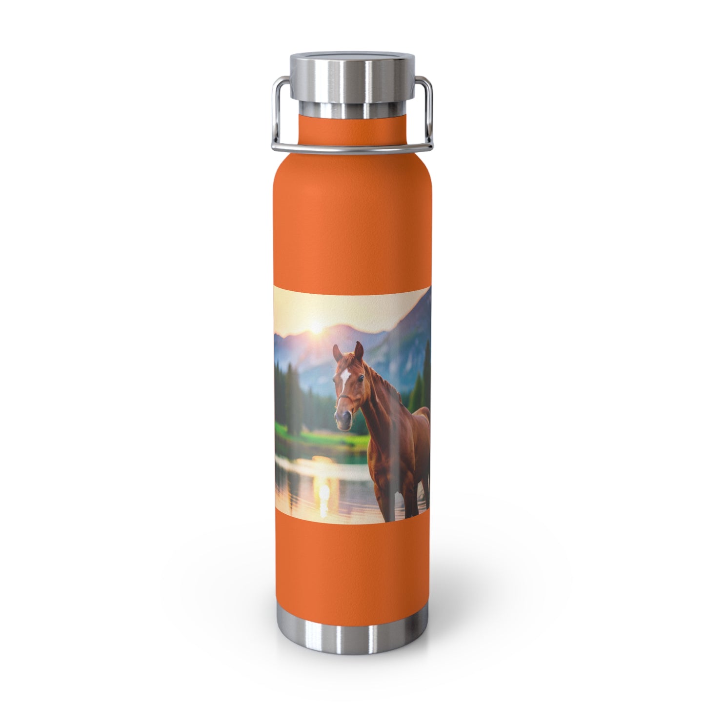 Copper Vacuum Insulated Bottle, 22oz (Horse)