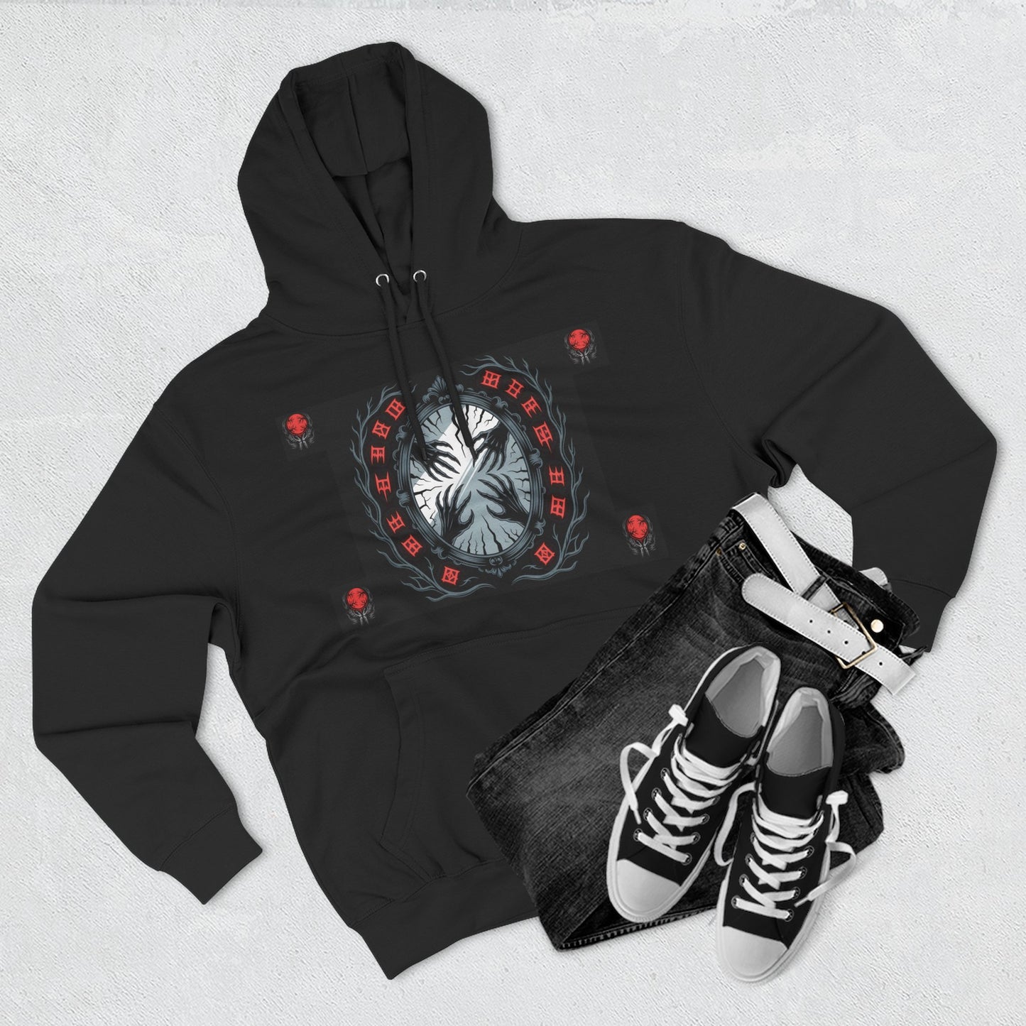 Bloodmoon Haunt — Horror Poem Hoodie