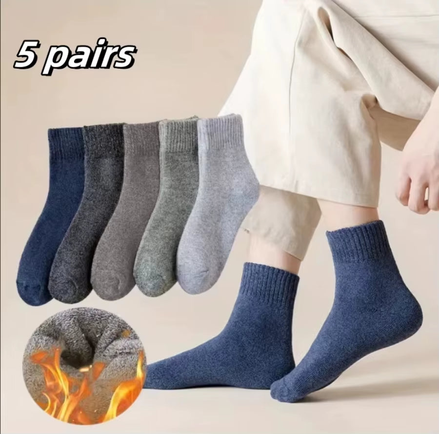  Breathable Cotton Sports Stockings Men Bamboo Fiber Autumn and Winter Men Socks 