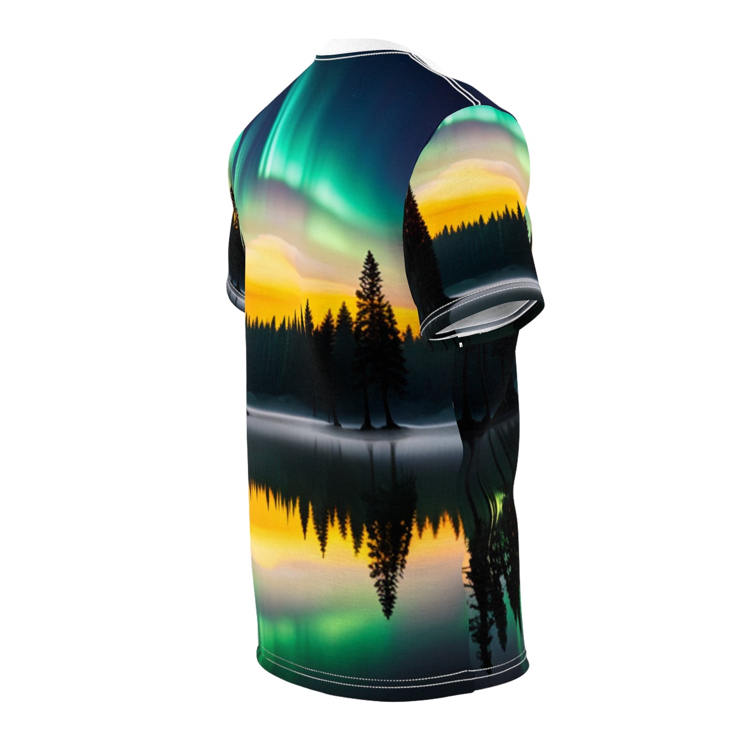 Unisex Cut & Sew Tee (AOP) (Northern Lights)