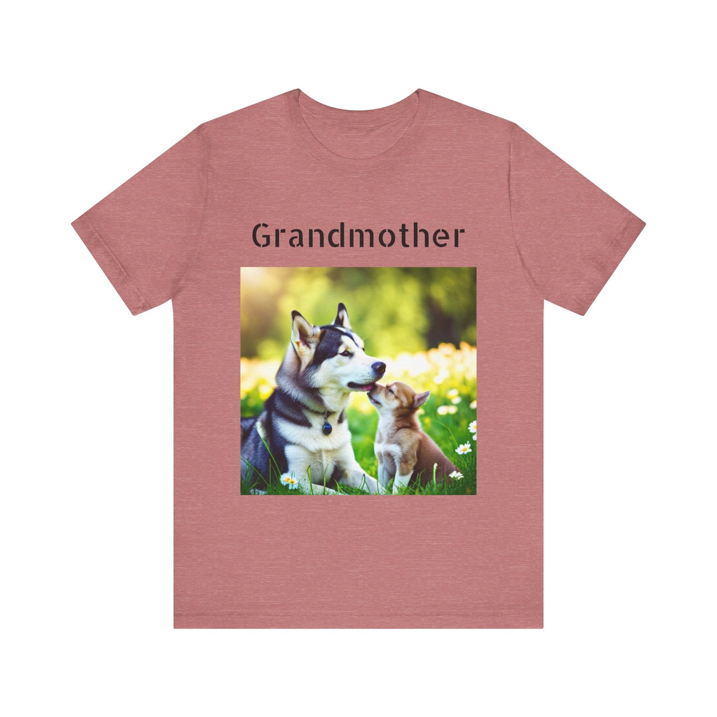 Unisex Jersey Short Sleeve Tee (Grandmother Dog/pup)