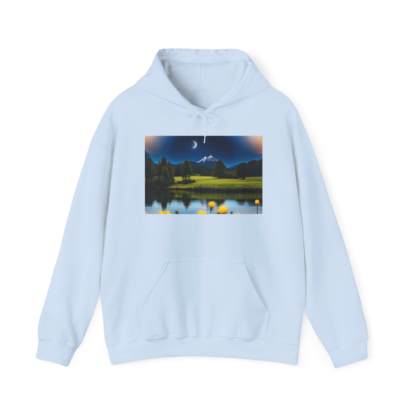 Unisex Heavy Blend™ Hooded Sweatshirt (Moon and Stars)