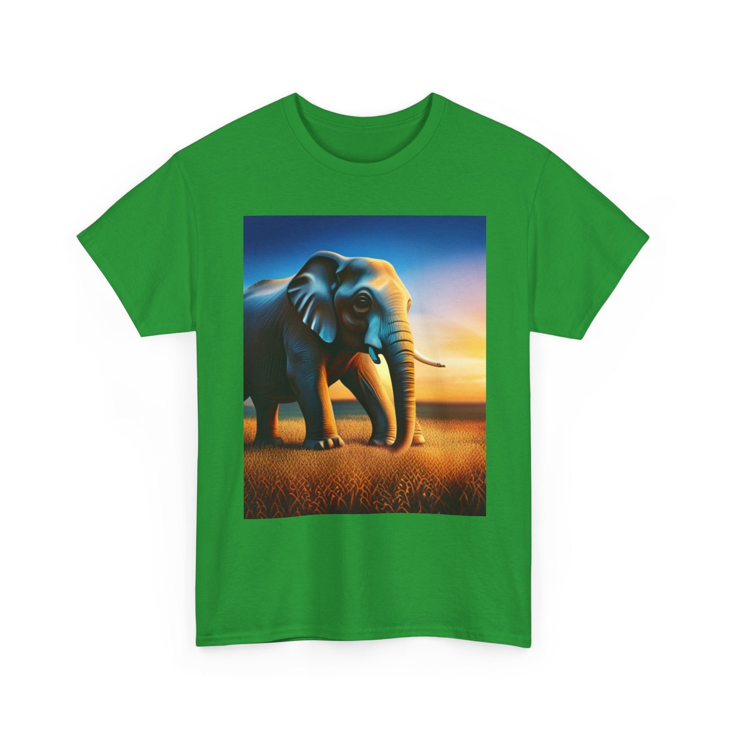 Unisex Heavy Cotton Tee (Elephant)