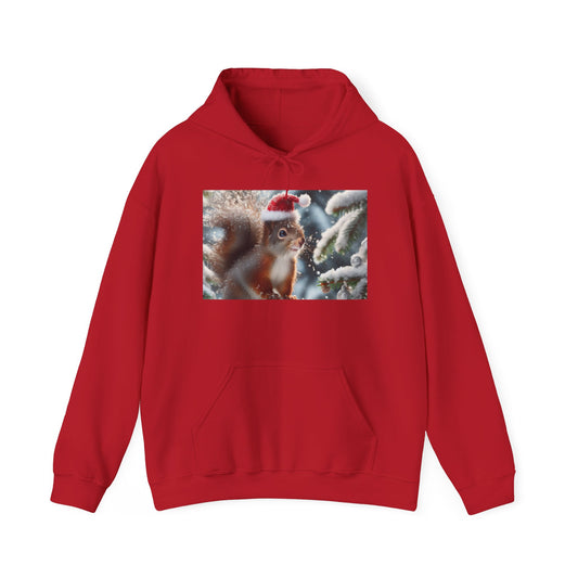 Unisex Heavy Blend™ Hooded Sweatshirt (Santa Squirrel)