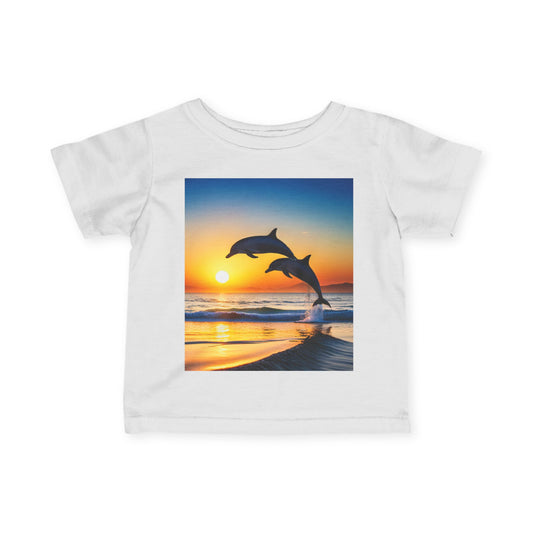 Infant Fine Jersey Tee (Dolphins)