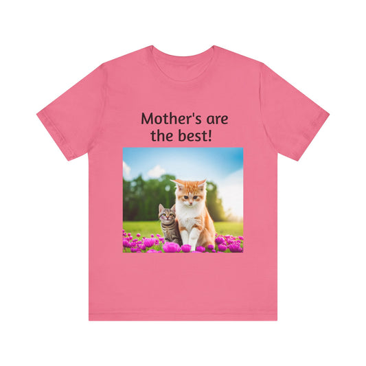 Unisex Jersey Short Sleeve Tee (Mother Cat/kitten)
