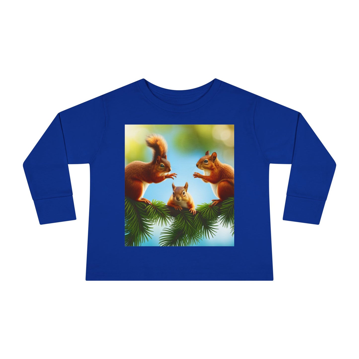 Toddler Long Sleeve Tee (Squirrels)