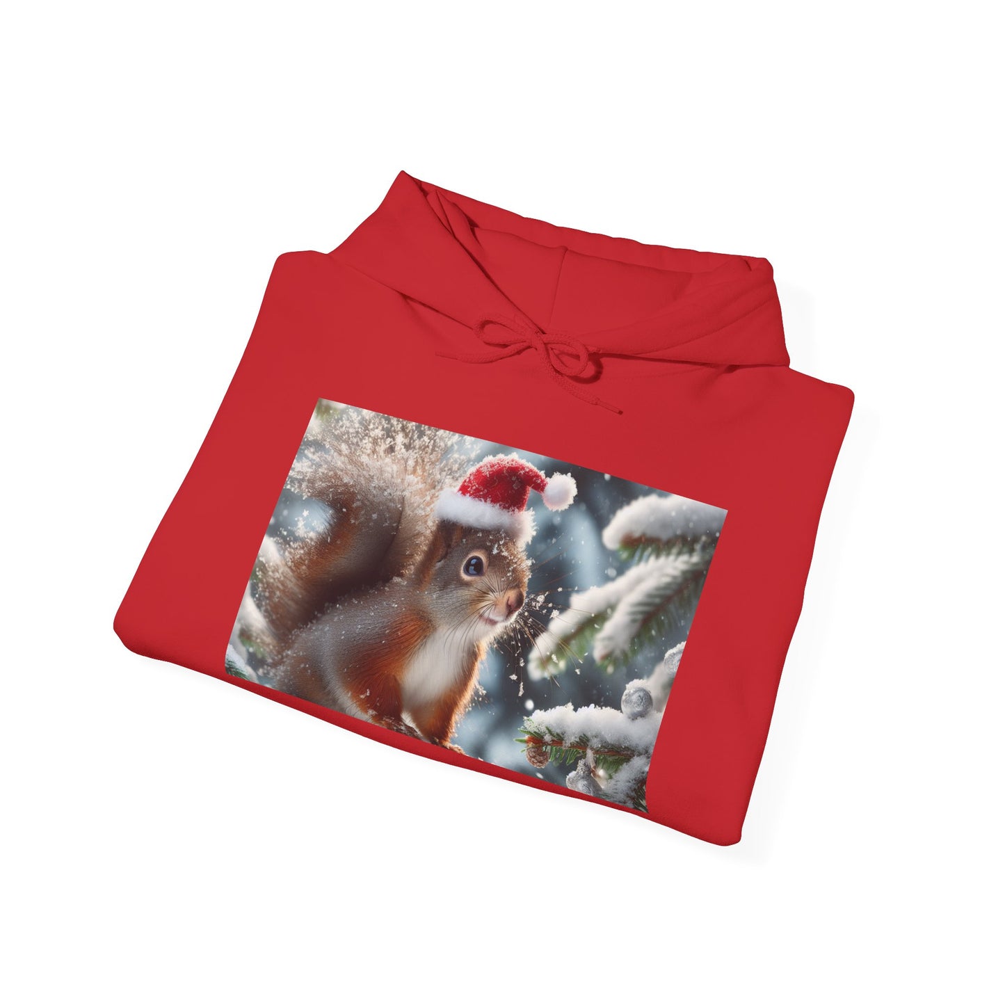 Unisex Heavy Blend™ Hooded Sweatshirt (Santa Squirrel)