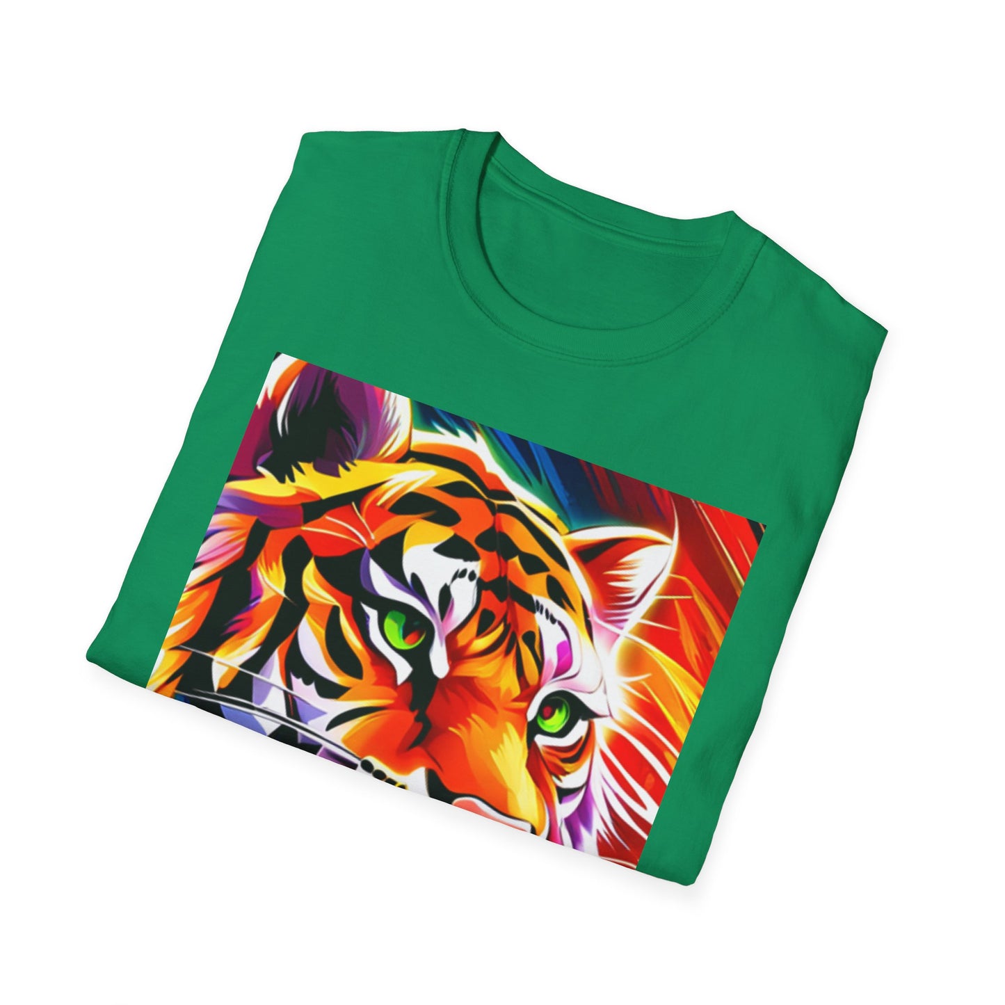 Unisex Softstyle T-Shirt (Tiger Colorful)