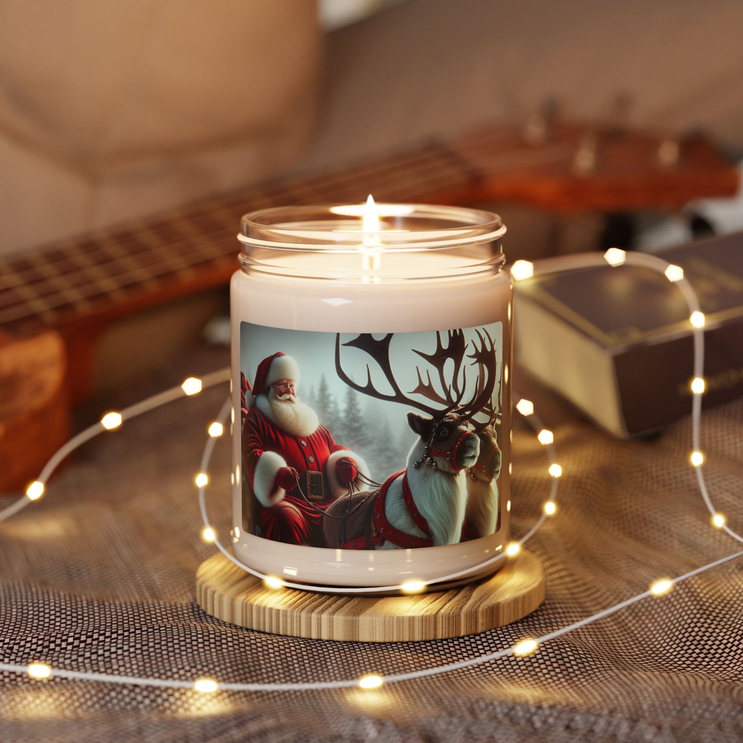 Scented Santa Soy Candle, 9oz