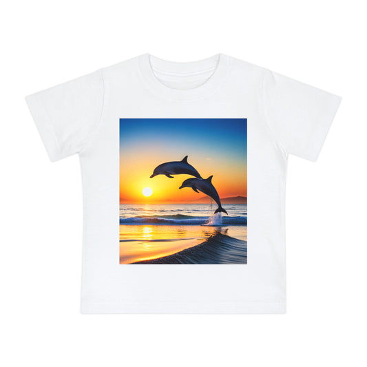 Baby Short Sleeve T-Shirt (Dolphins)