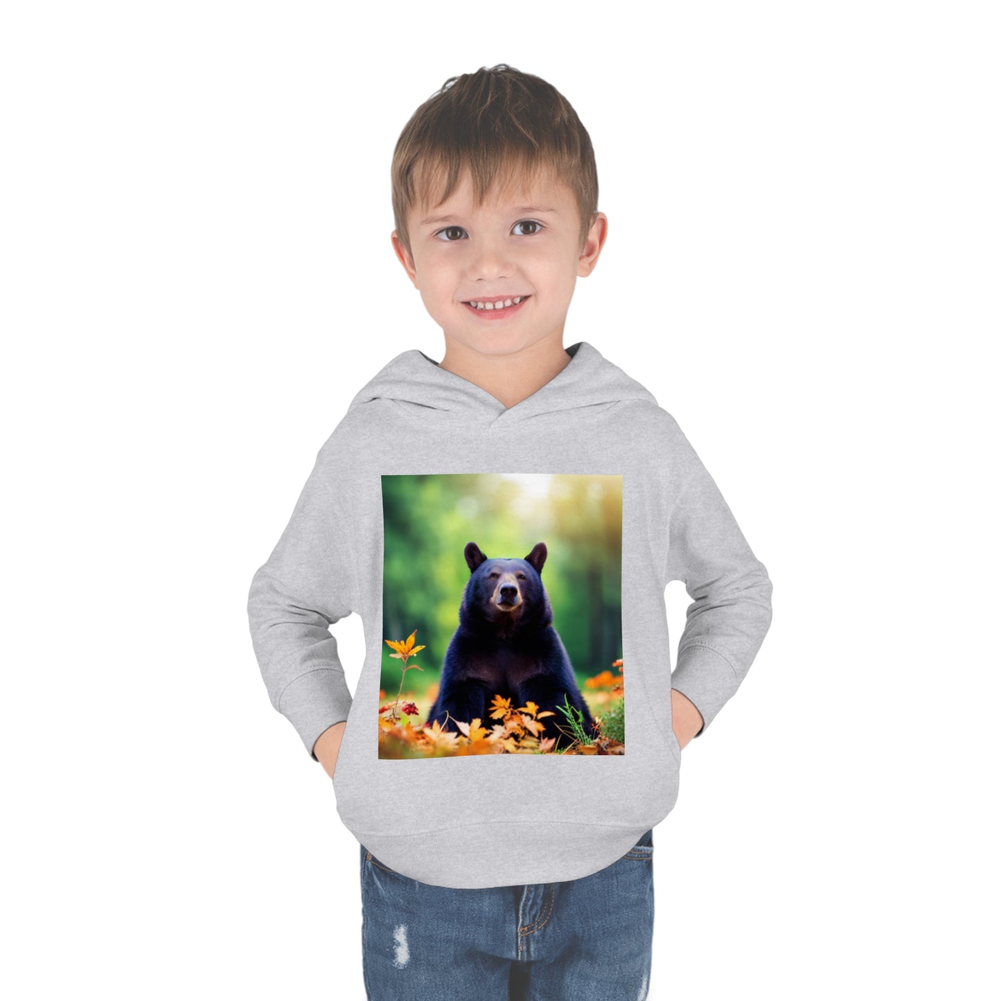Toddler Pullover Fleece Hoodie (Bear)