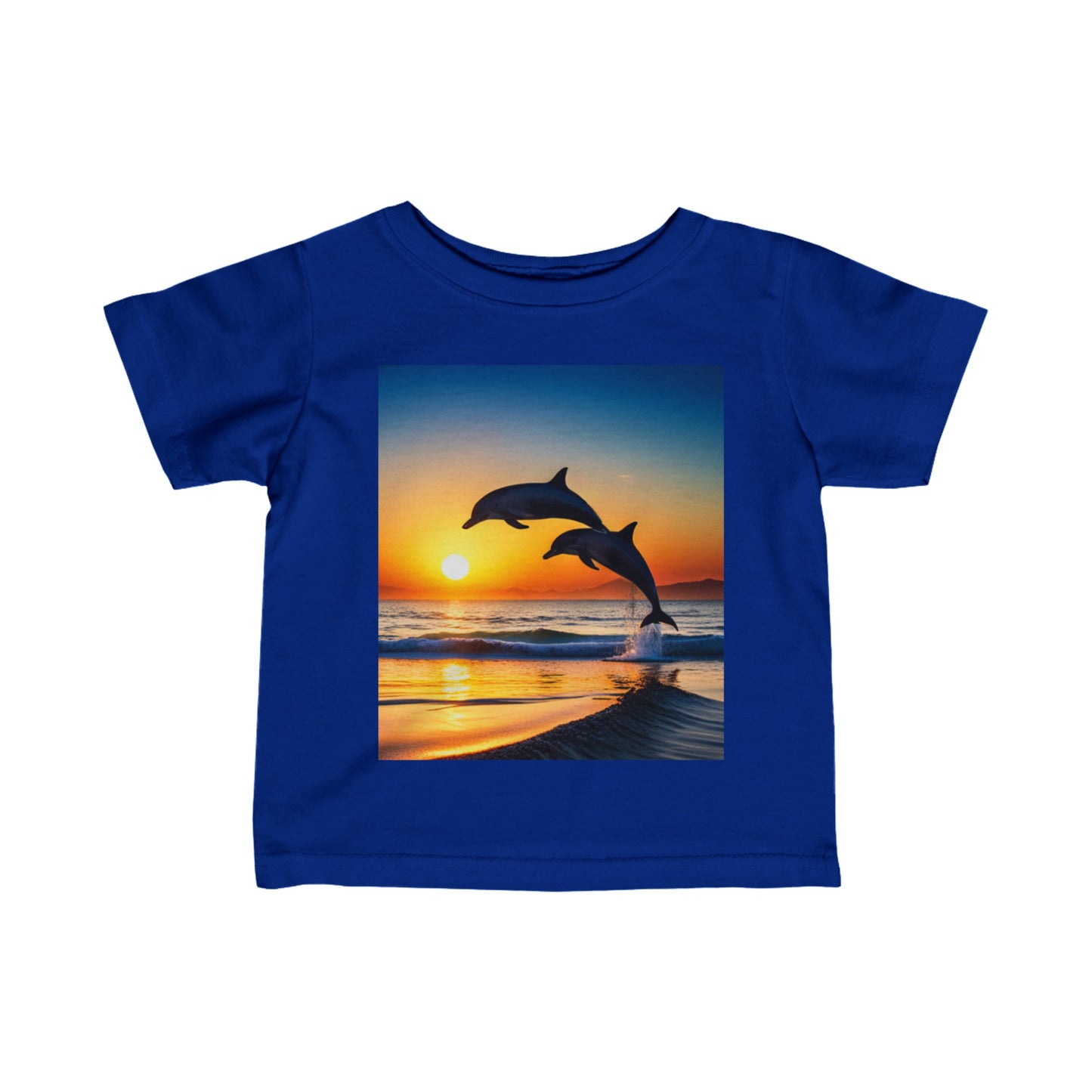 Infant Fine Jersey Tee (Dolphins)