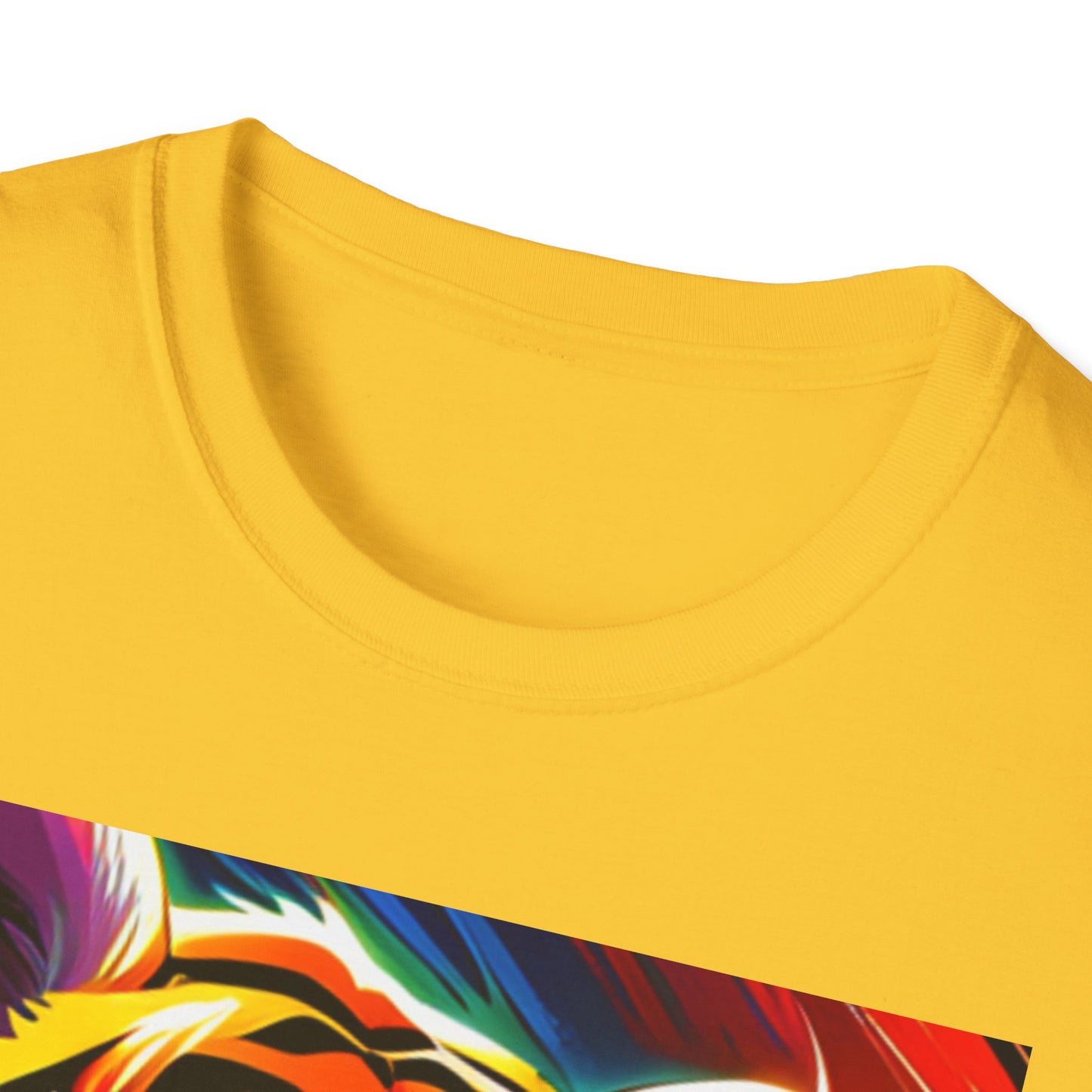 Unisex Softstyle T-Shirt (Tiger Colorful)