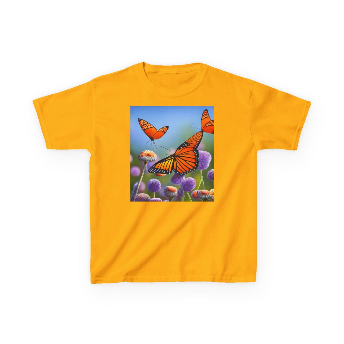 Kids Heavy Cotton™ Tee (Monarch Butterfly)