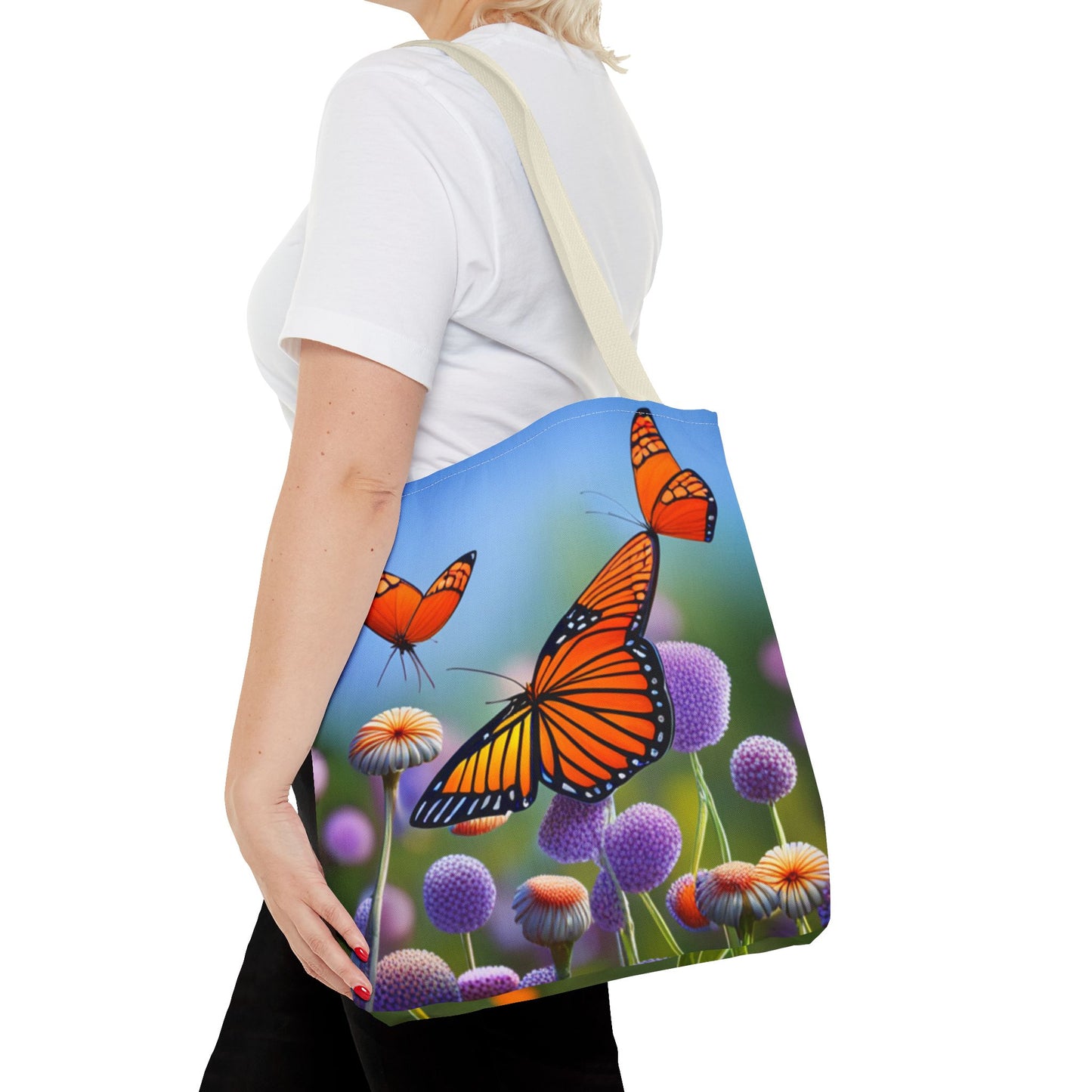 Tote Bag (AOP) (Butterflies)