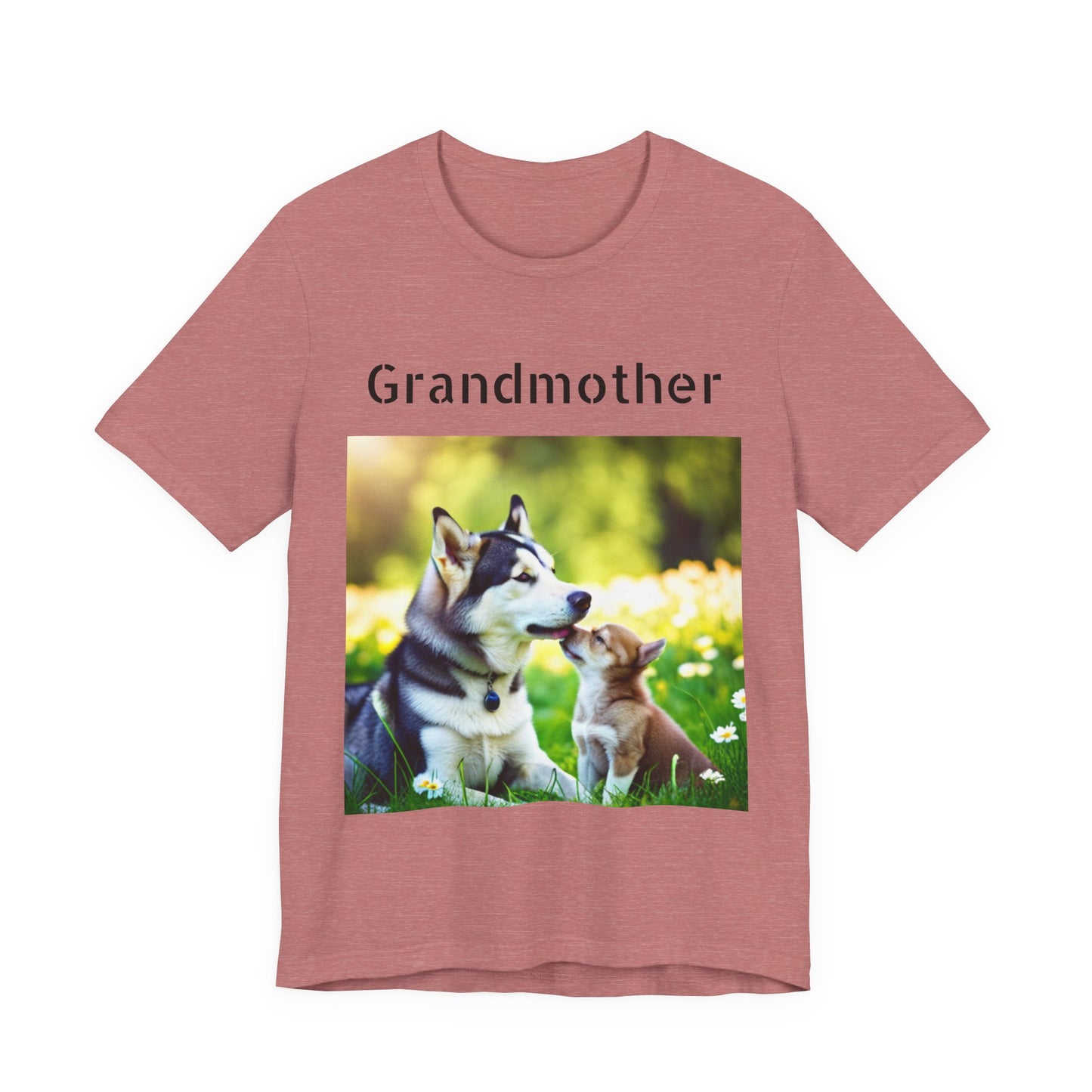 Unisex Jersey Short Sleeve Tee (Grandmother Dog/pup)