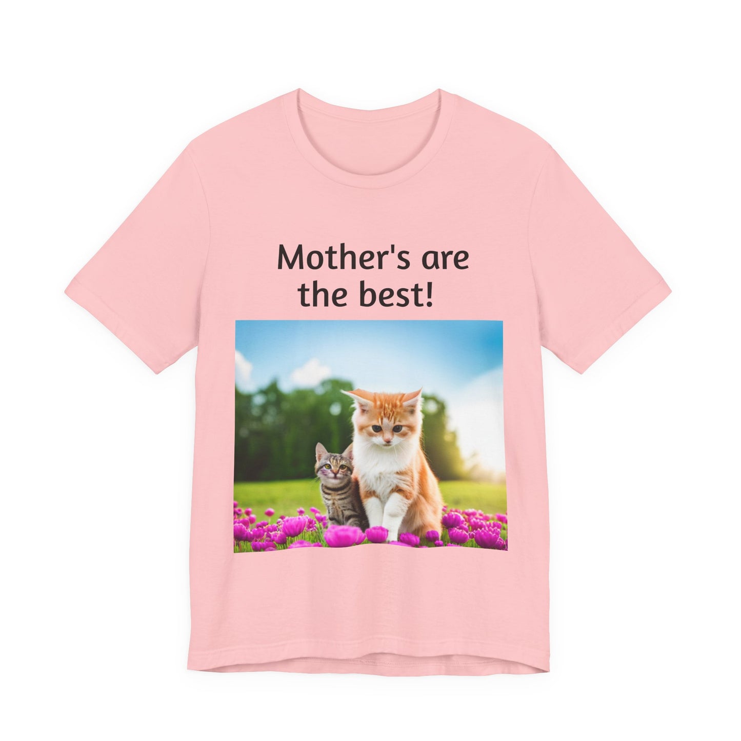 Unisex Jersey Short Sleeve Tee (Mother Cat/kitten)