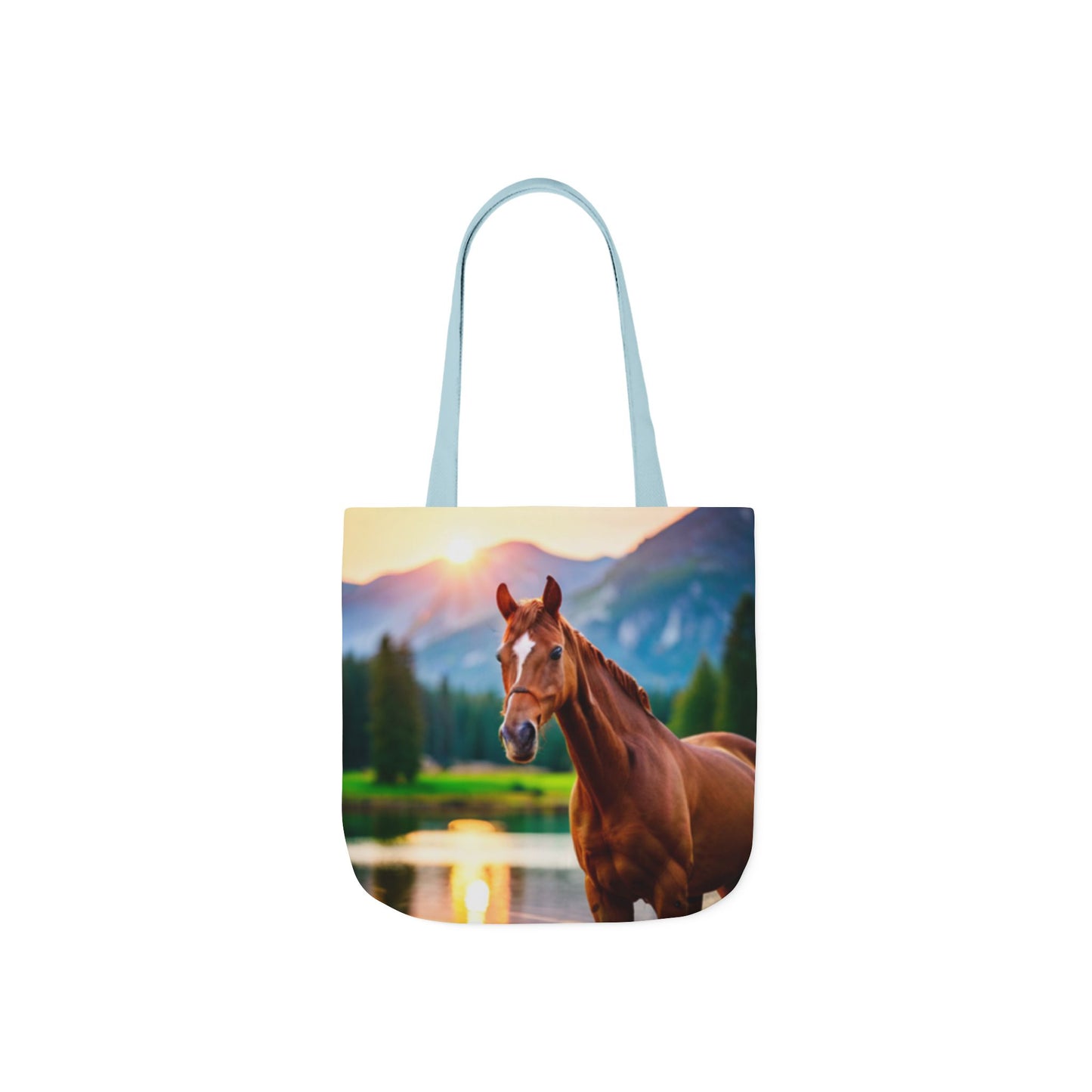 Canvas Tote Bag, 5-Color Straps (Horse)