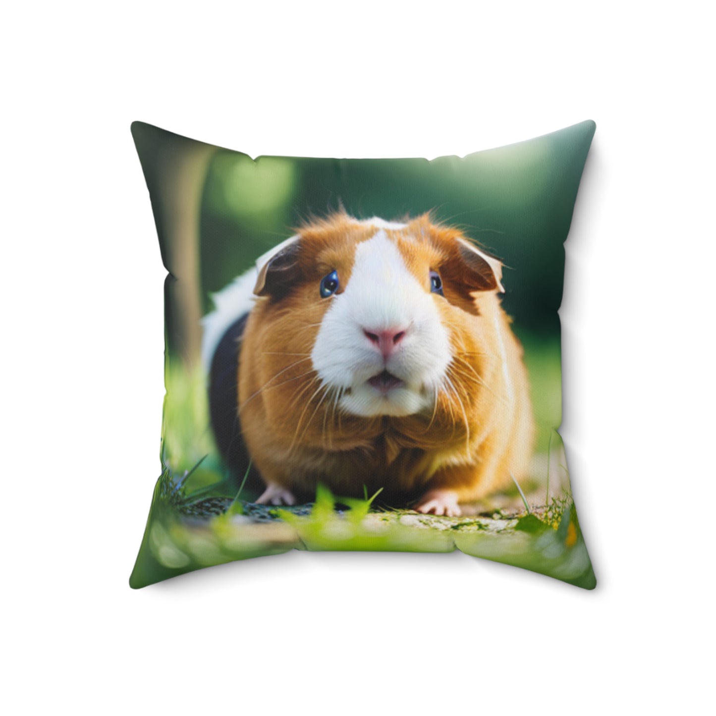 Spun Polyester Square Pillow (Guinea Pigs)