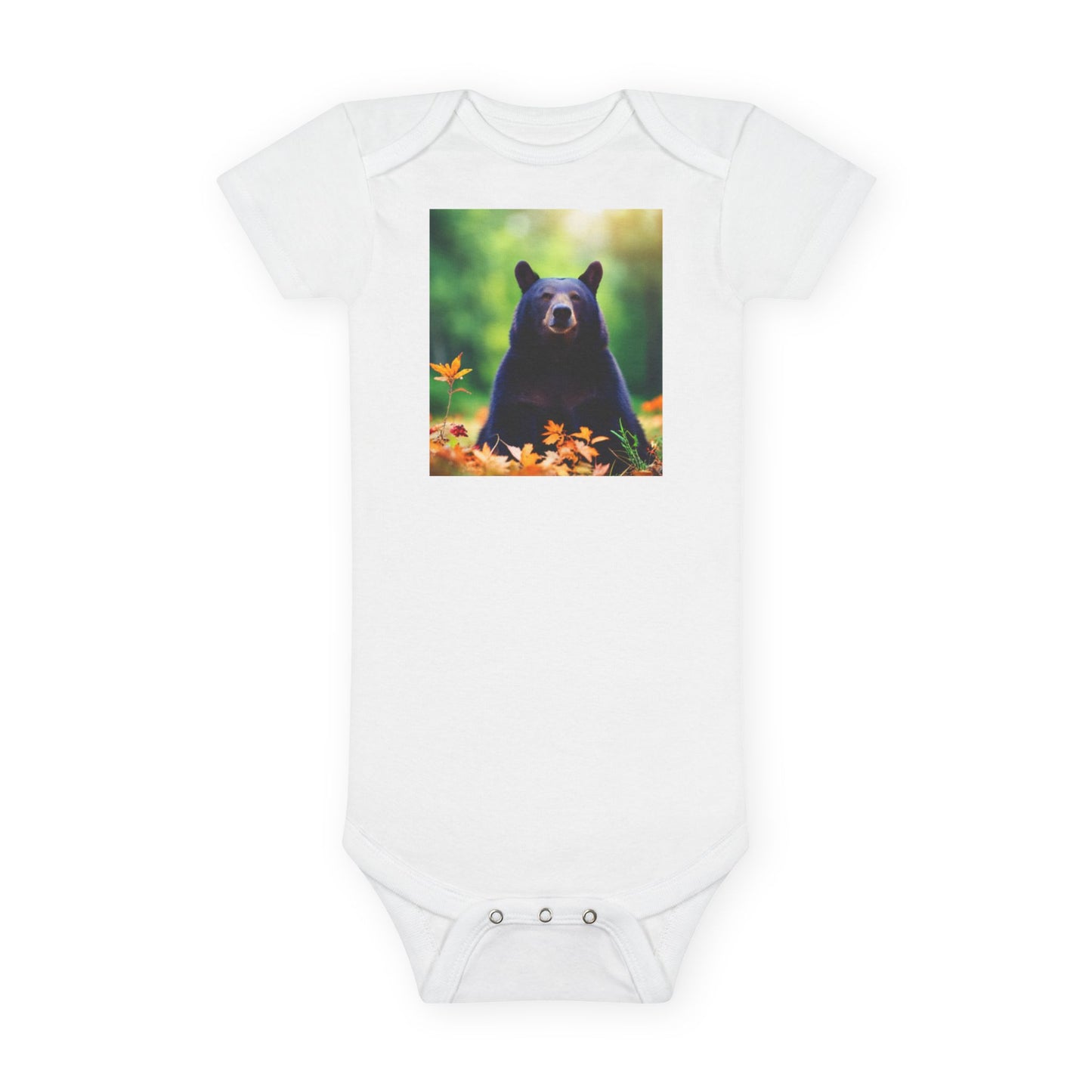 Baby Short Sleeve Onesie® (Black Bear)
