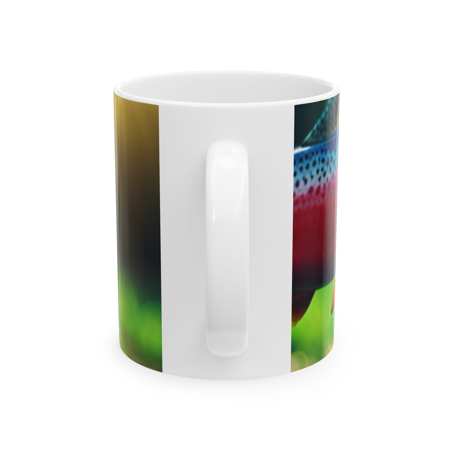 Ceramic Mug, (11oz, 15oz) (Trout)