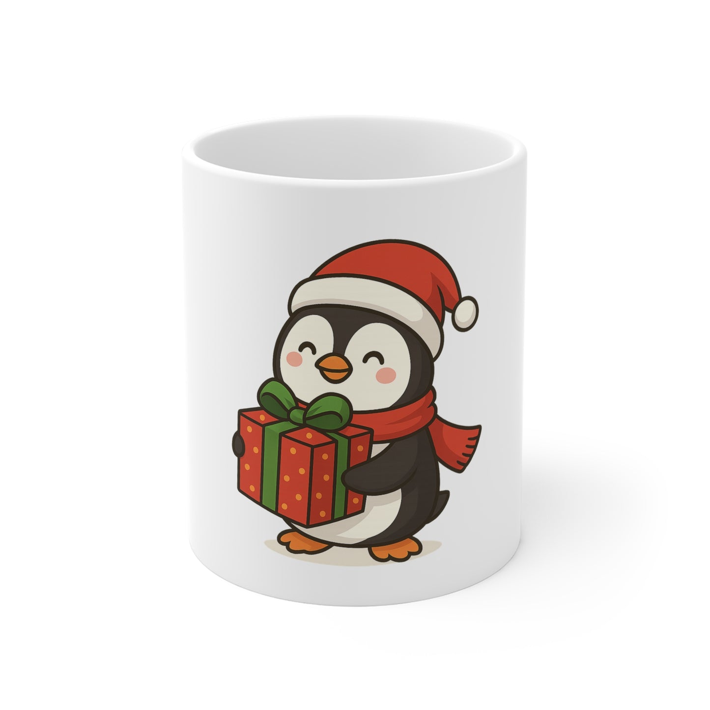 Festive Cute Penguin Mug