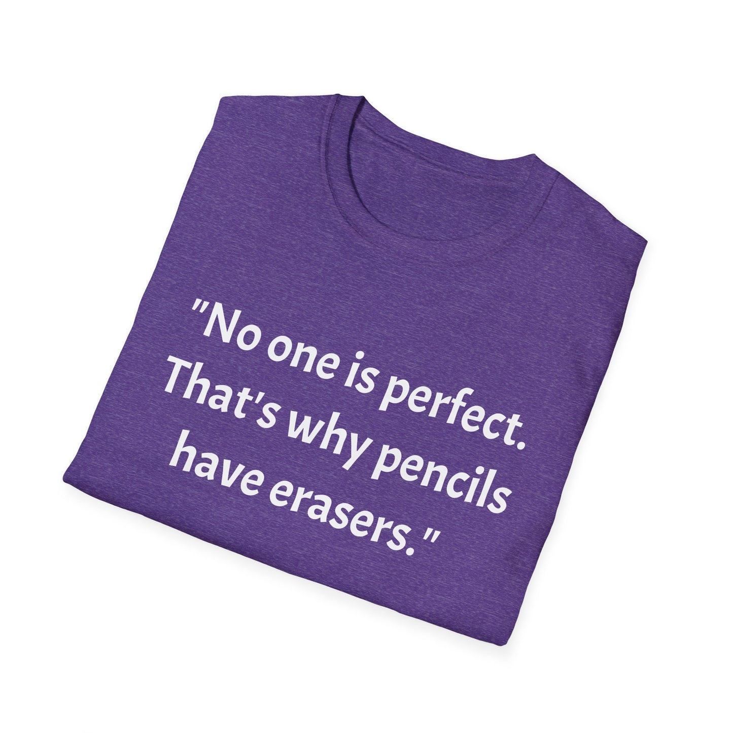 Unisex Softstyle T-Shirt (No one is perfect)
