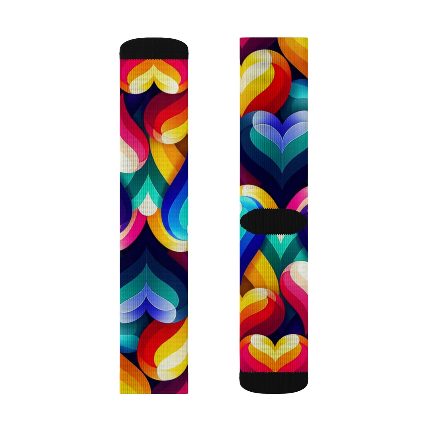 Sublimation Socks (Colorful Hearts)