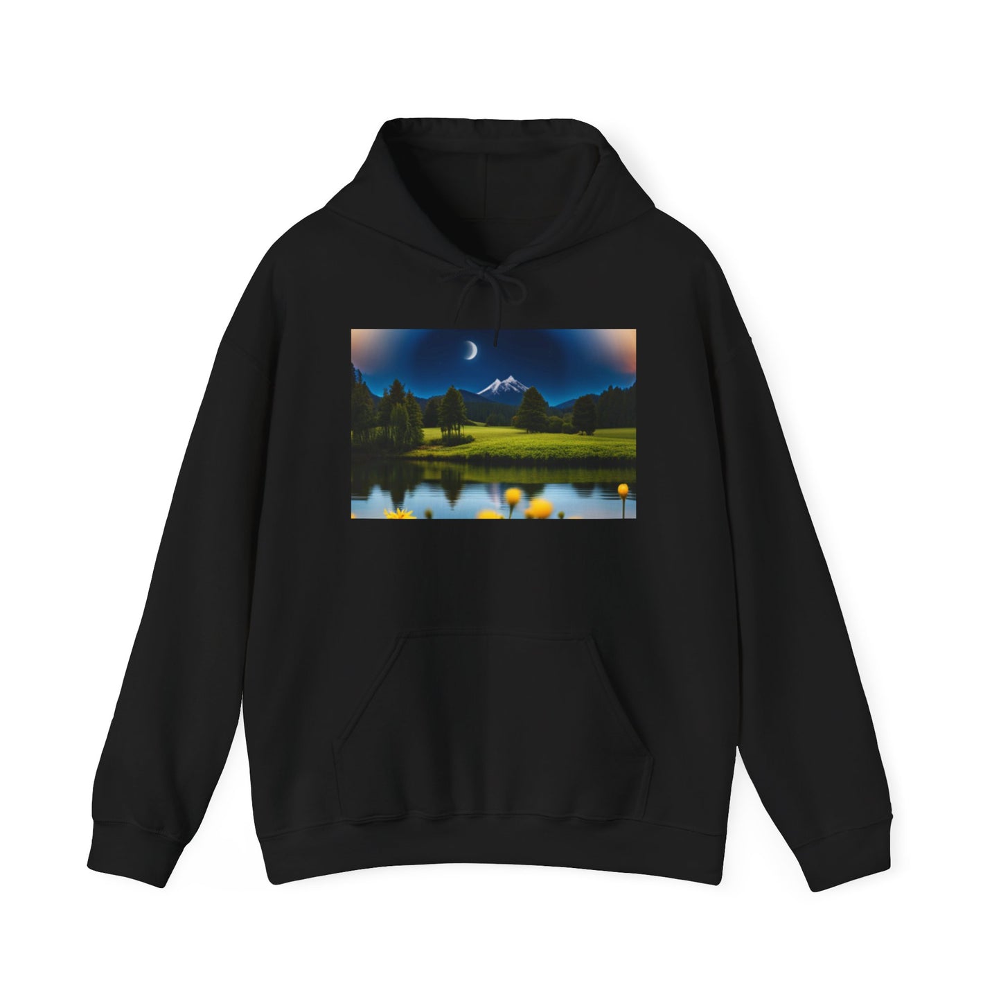 Unisex Heavy Blend™ Hooded Sweatshirt (Moon and Stars)