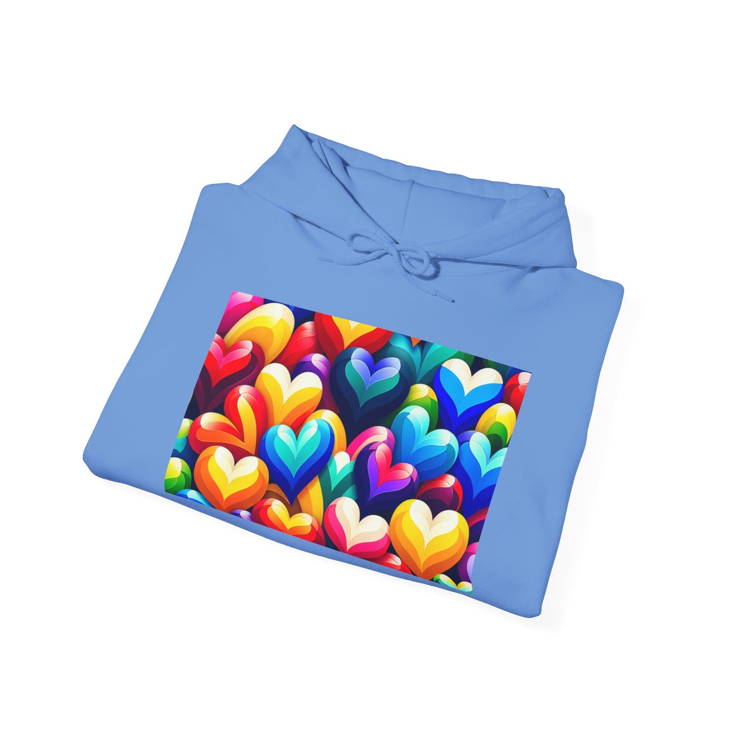 Unisex Heavy Blend™ Hooded Sweatshirt (Colorful Hearts)