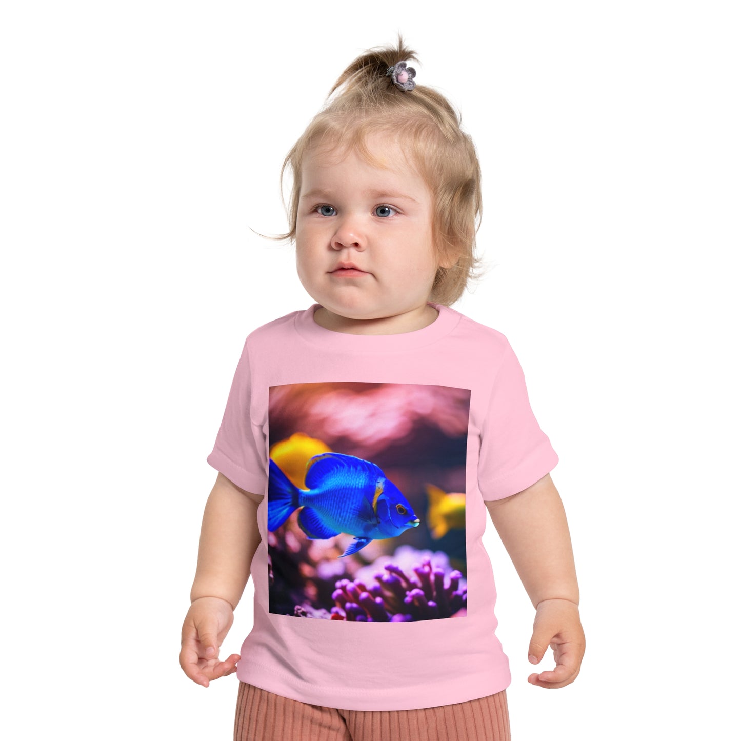 Baby Short Sleeve T-Shirt (Blue Fish)