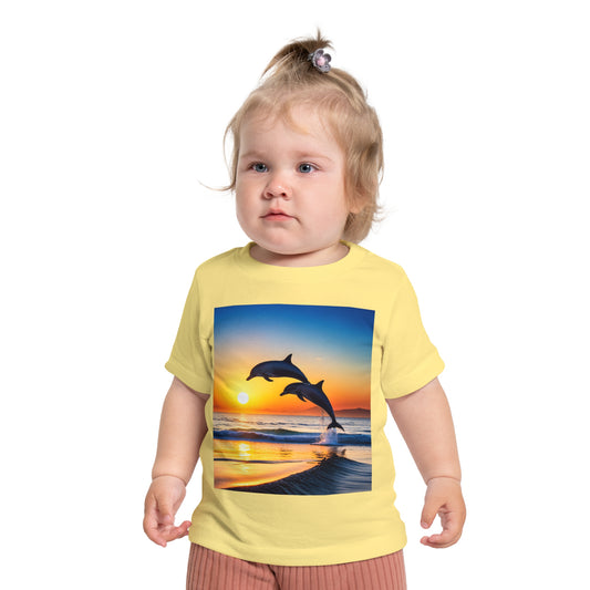 Baby Short Sleeve T-Shirt (Dolphins)