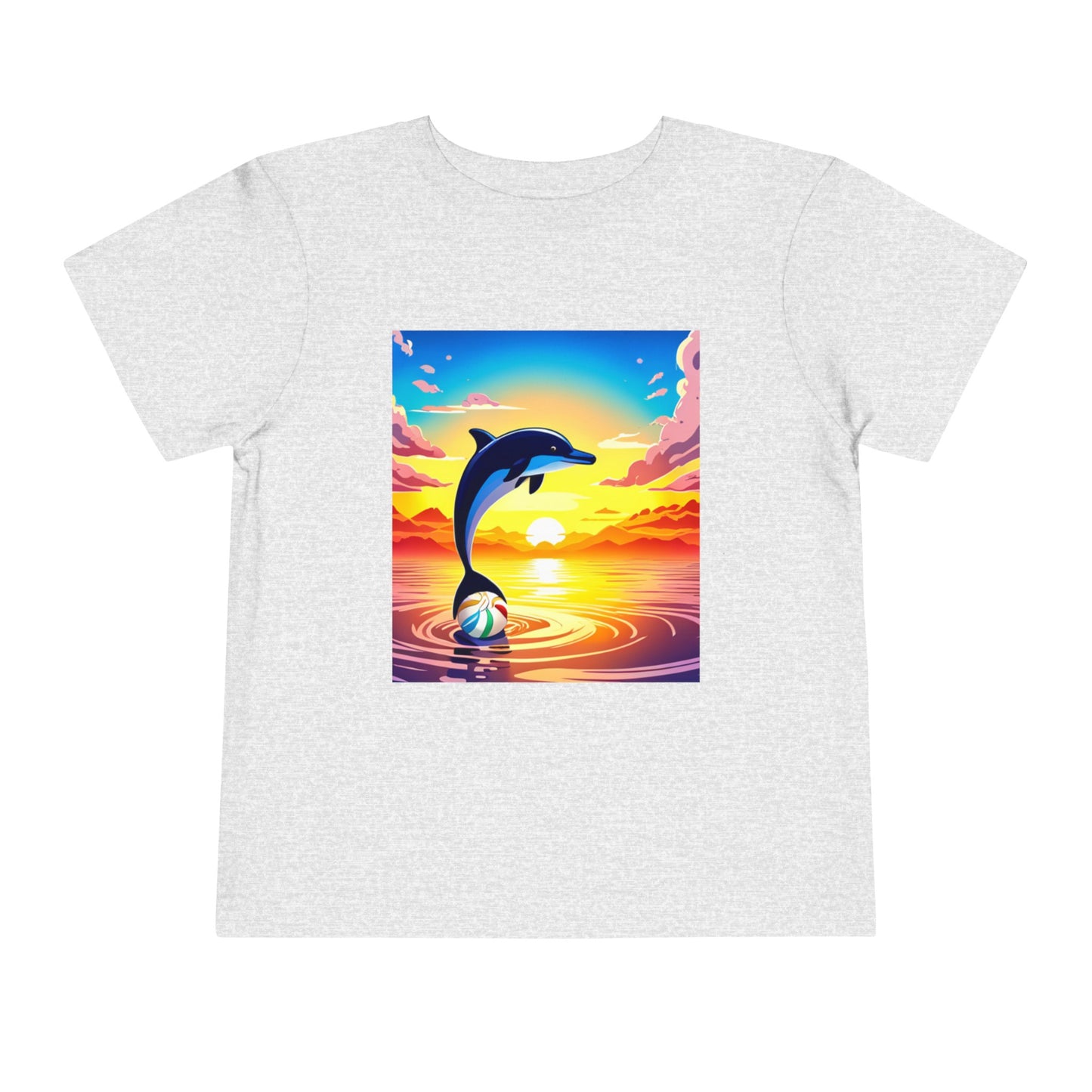 Toddler Short Sleeve Tee (Dolphin Beach Ball)