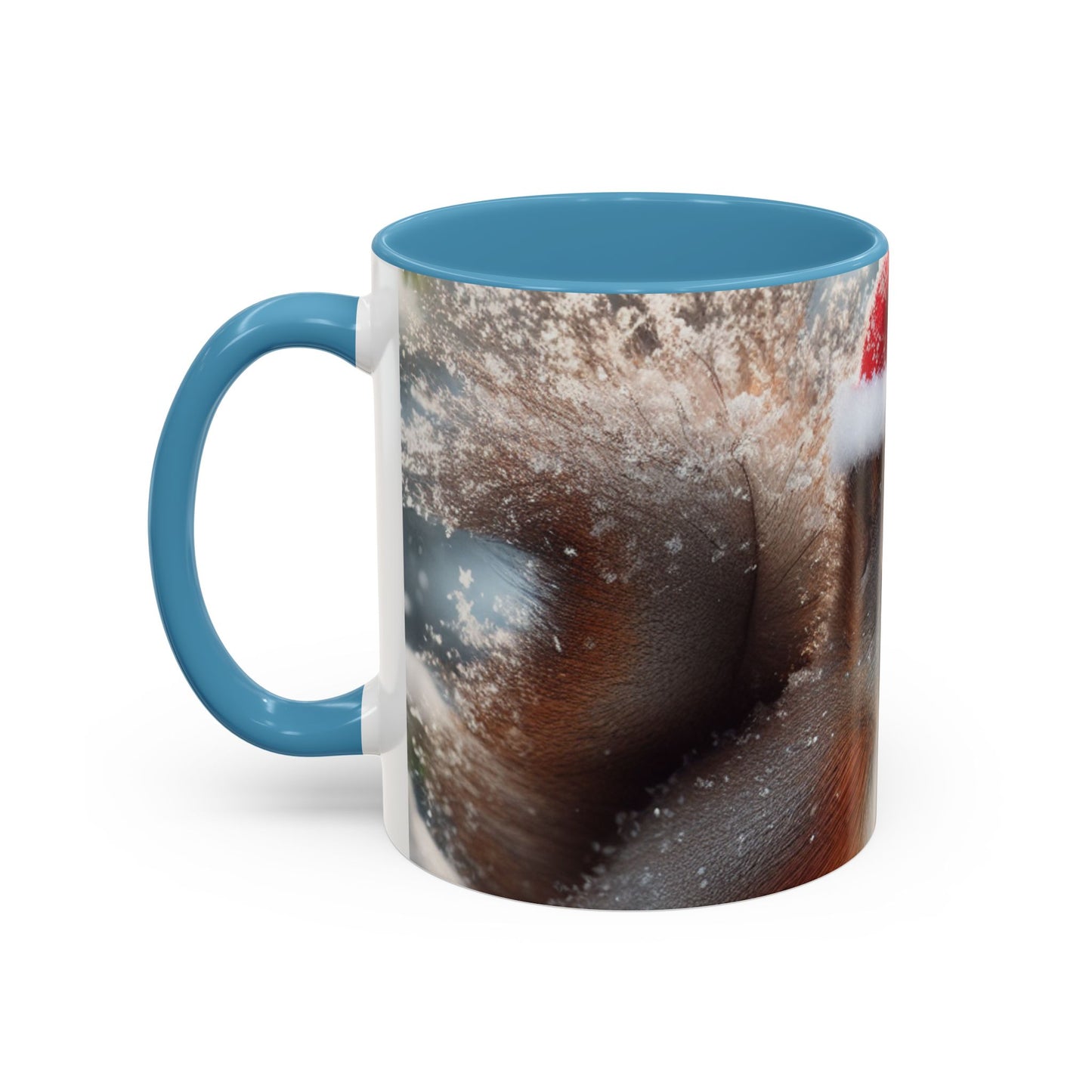 Accent Coffee Mug (11, 15oz) (Santa Squirrel)