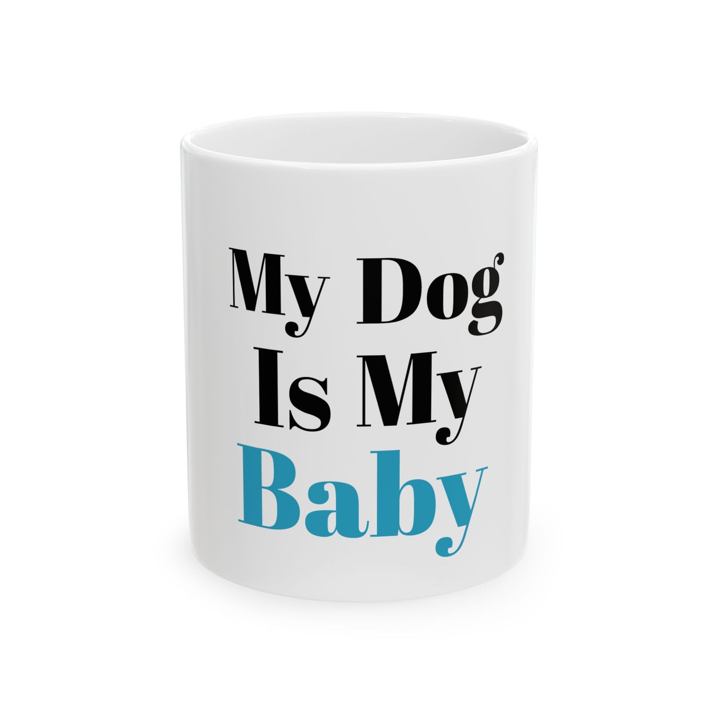 Ceramic Mug, 11oz (Dog Blue)