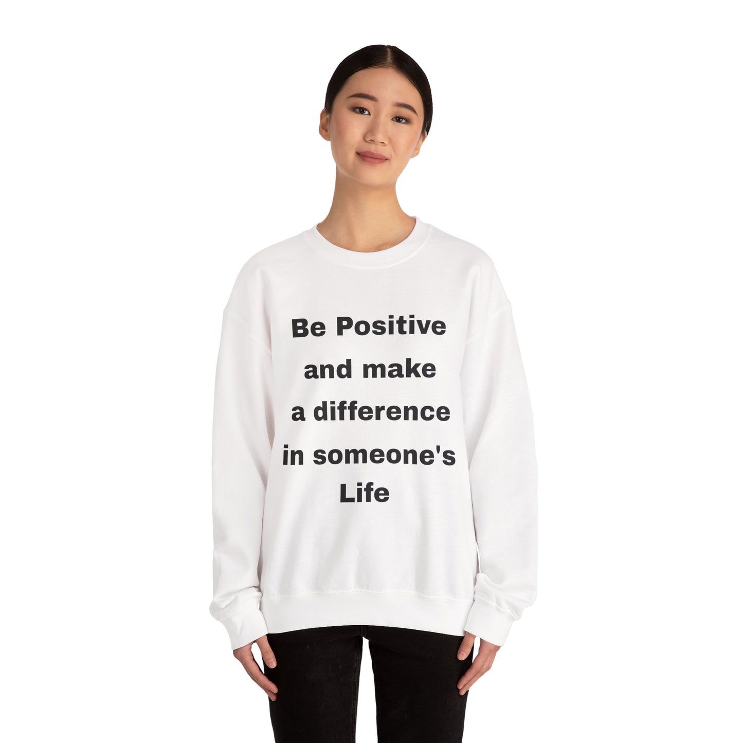 Unisex Heavy Blend™ Crewneck Sweatshirt (Be Positive)