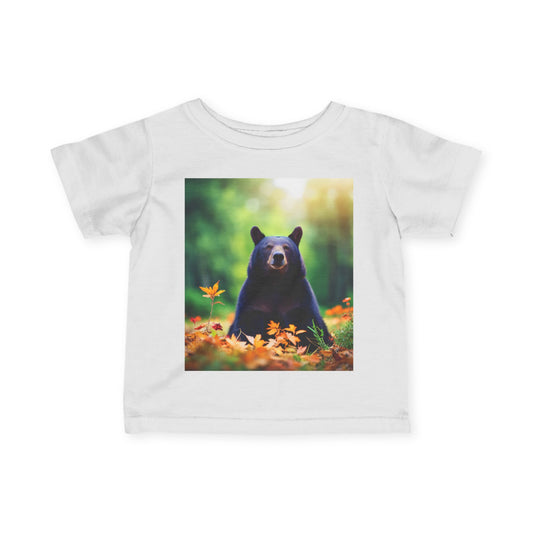 Infant Fine Jersey Tee (Black Bear)